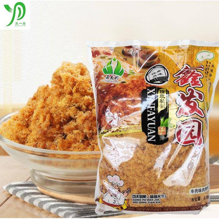 新货包邮鑫发园金丝肉松牛肉味肉粉松5斤大包装寿司蛋糕面包专用