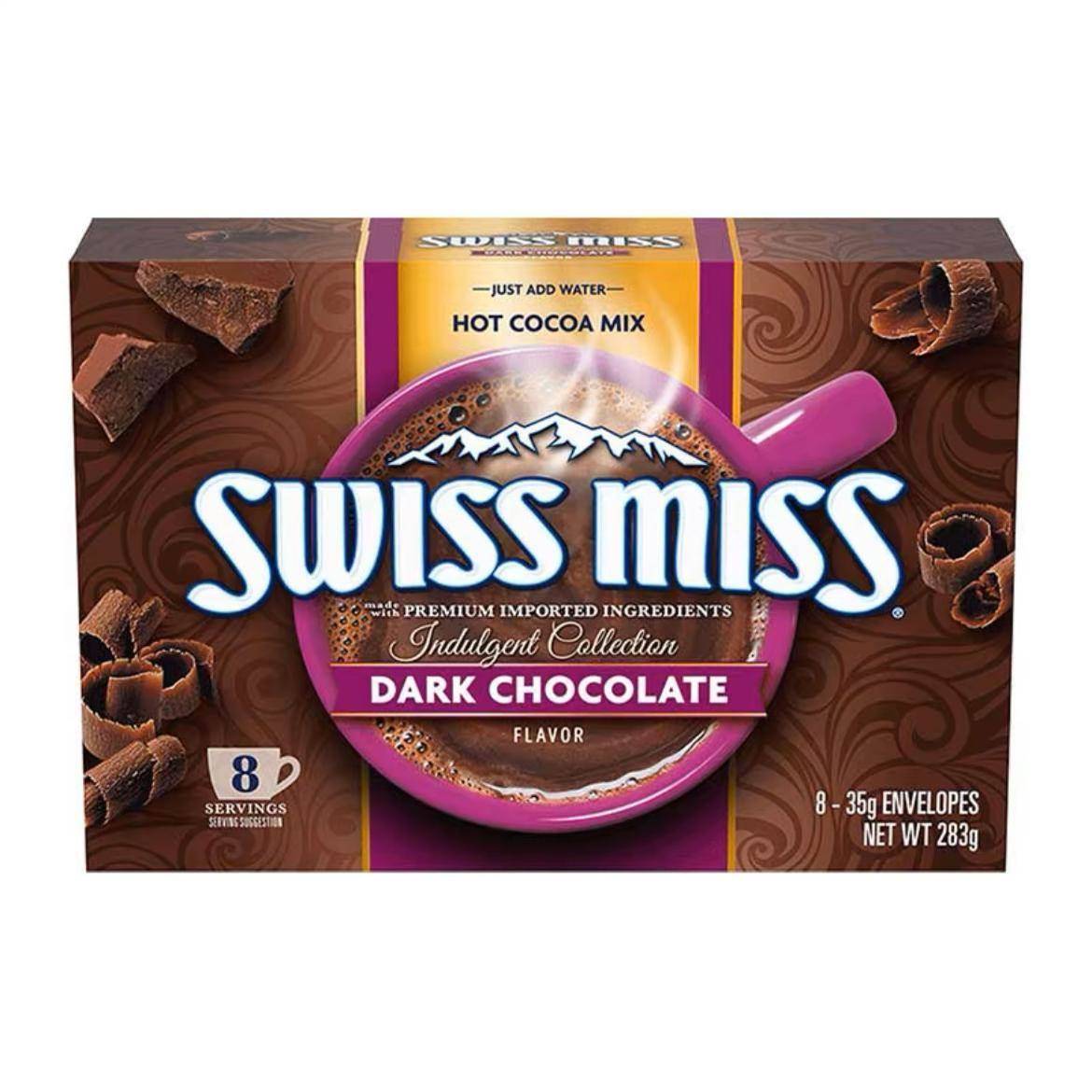 包邮SwissMiss瑞士小姐进口coco可可粉巧克力热榛子牛奶摩卡280g