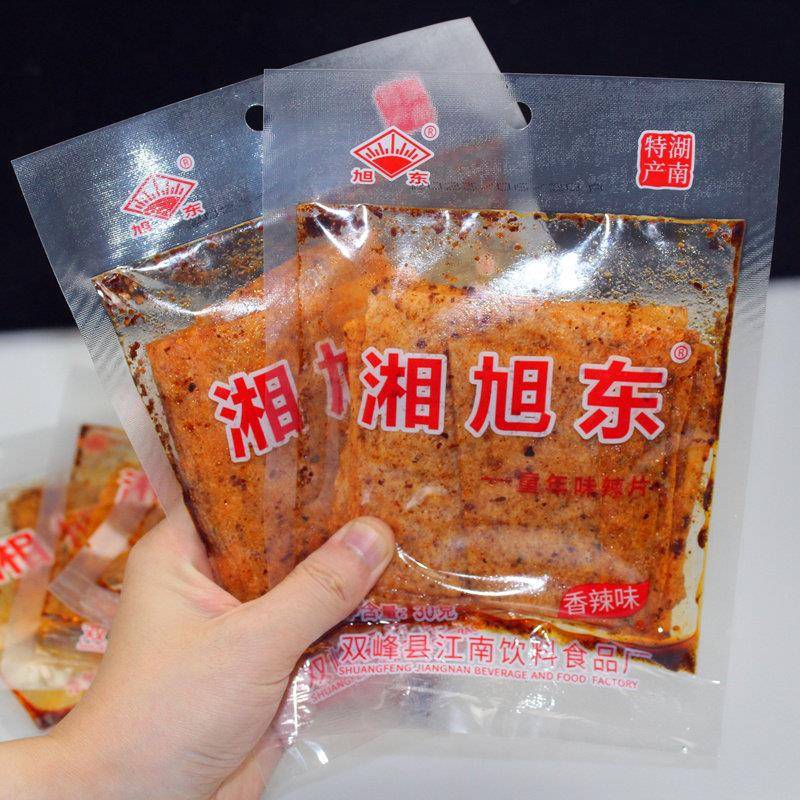 湘旭东麻辣片湖南娄底特产儿时怀旧辣条香辣面筋网红零食小吃30克