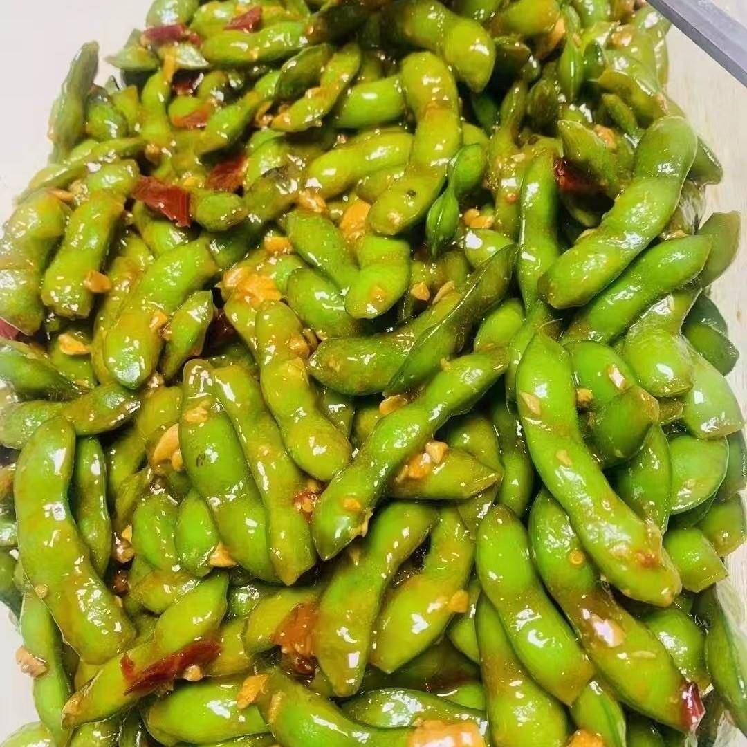 新货开味毛豆即食香辣毛豆凉菜商用装摆摊素凉菜