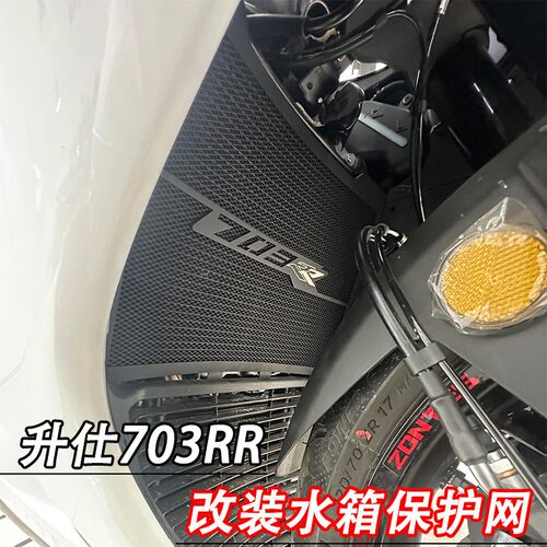 适用 升仕703RR改装水箱保护网散热器保护罩水箱防沙石防护配件AI