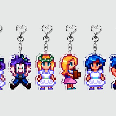 星露谷物语StardewValley 周边钥匙扣海莉阿比盖尔艾米丽婚礼姜岛