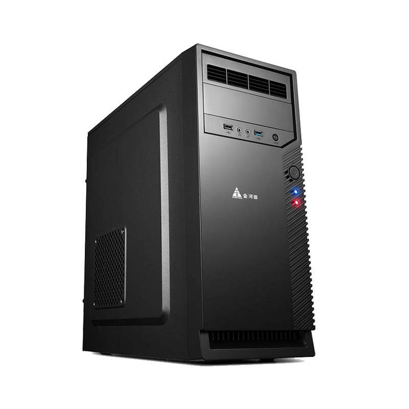金河田飓风商务台式机电脑主机箱USB3.0标准MATX主板办公家用机箱
