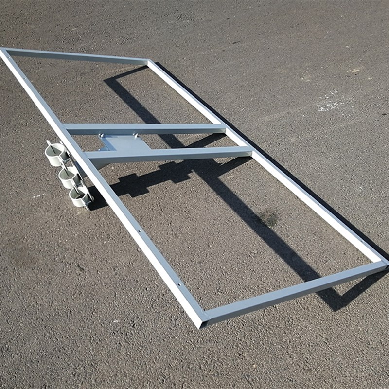 两块双太阳能电池板光伏组件x抱杆式立杆柱子路灯杆管抱箍固定支