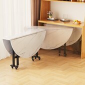 桌圆形餐桌吃饭桌子小户型便携商用大桌