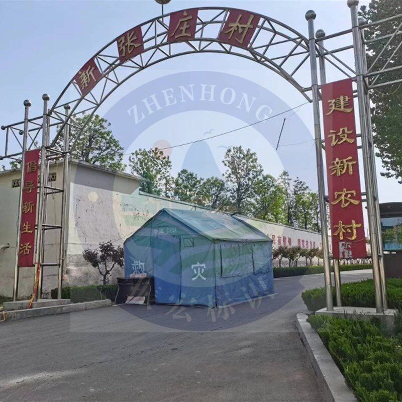 坊门进户热镀锌铁艺门楼凯旋村口门拱形大门乡下铁门