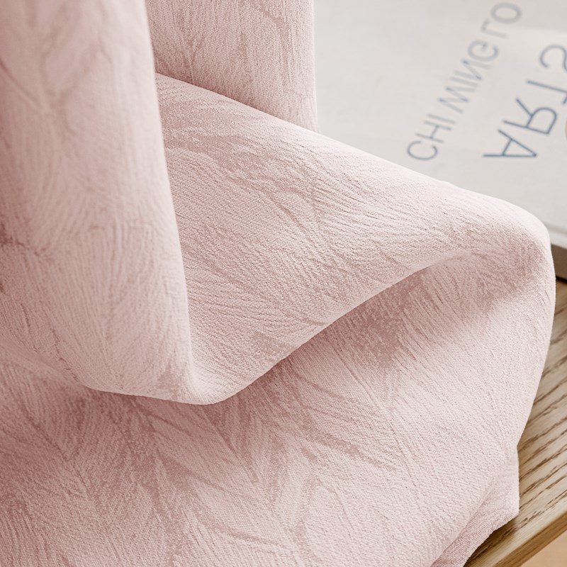 粉色法式窗帘遮光2024新款卧室高级感女生公主风欧式雪尼尔女孩房