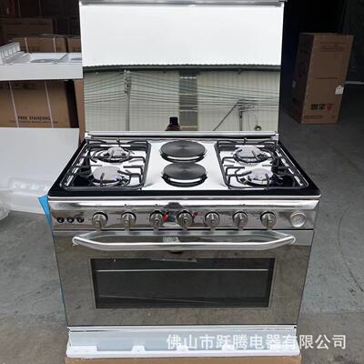英文版4气2电烤箱出口连体直立式烤箱 4 gas 2 electirc gas oven