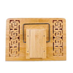 竹制雕阅读经书架折叠学习架放经书读书架抄经架子看书架书立