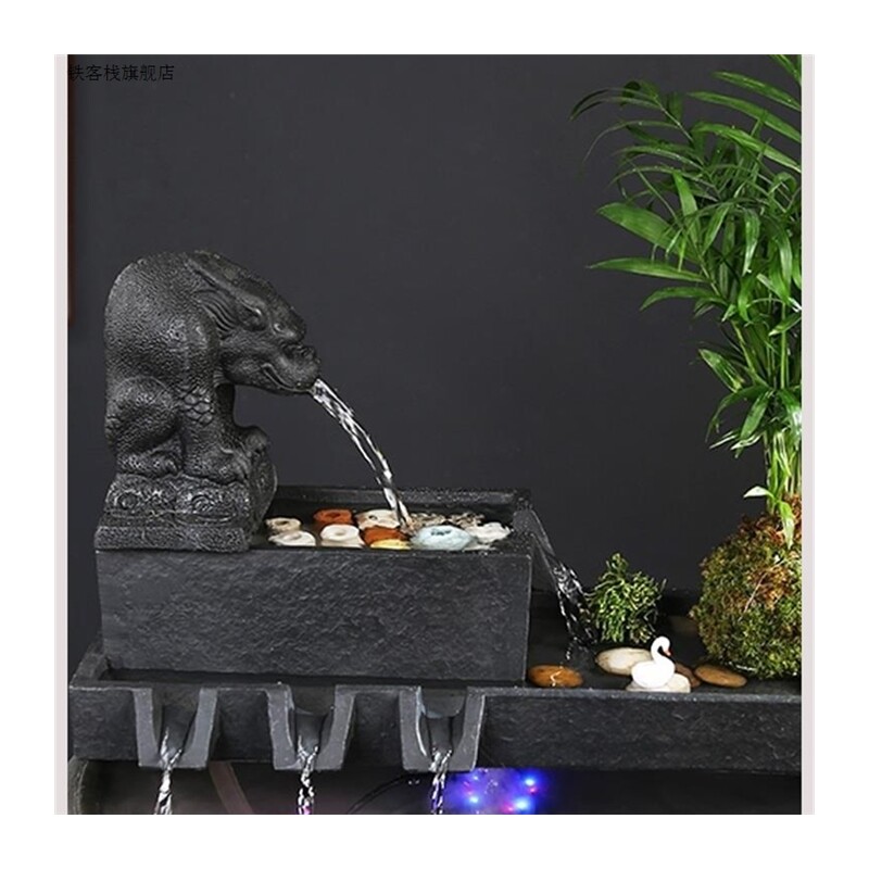 新款水缸造景水循环过增族氧饰流水摆陶瓷件装器过流水器,家居饰品,流水摆件,淘宝优惠券,粉丝福利购,淘宝优惠卷