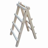 扶梯加厚四层字梯木质工程木头梯子实木松木侧简装 修加粗