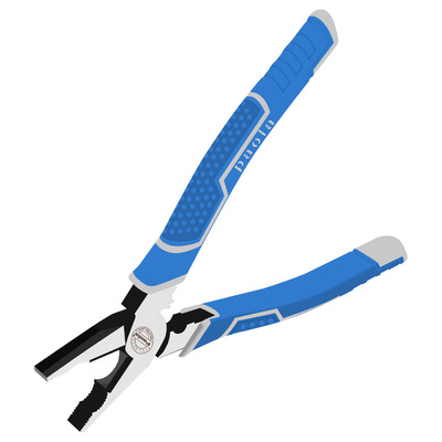 保拉钢丝钳9寸带压线工业级老虎钳子克丝钳平口钳断线钳工具79