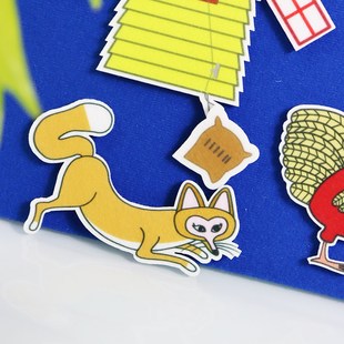 母鸡萝丝去散步毛毡教具英语绘本故事幼儿园课堂教学儿童早教启蒙