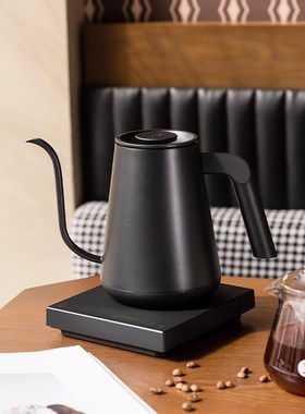 泰摩鱼PRO温控手冲壶 不锈钢家用细F口手冲咖啡壶 竞赛壶电动控温