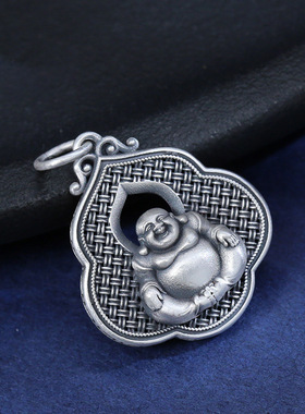 吊坠项链男女999复古挂件观音弥