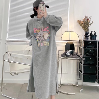 女装秋装连衣裙过膝长款韩版休闲