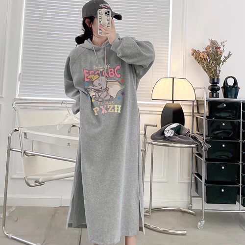 女装秋装连衣裙过膝长款韩版休闲