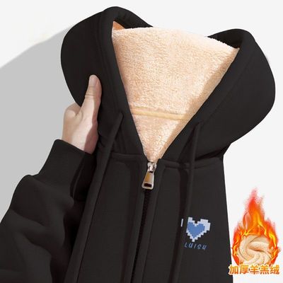 美式复古加绒外套女2025新款秋