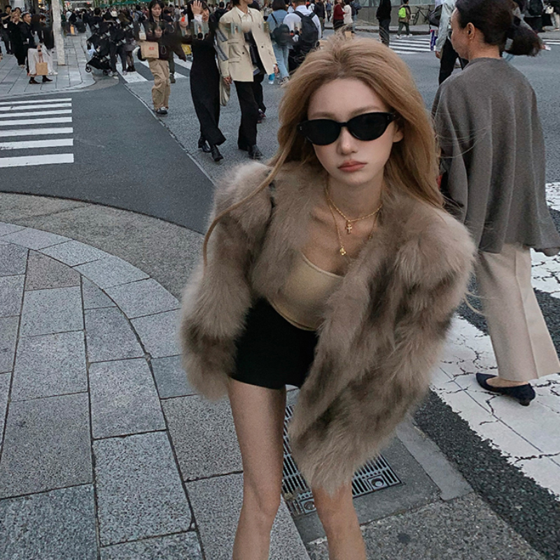 女装2025冬季新款狐狸毛皮草外套