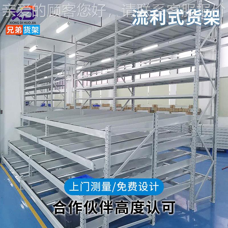 流架利货货架滑轨货架先进先591出仓储架重型货流流利条滚动利式