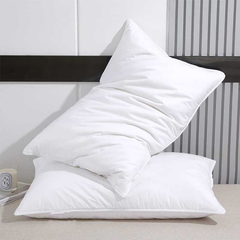 羽绒枕五星级酒店宾馆民宿鹅绒枕单人枕头家用软枕羽毛白鹅绒枕芯