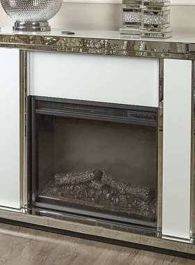 跨境美式室内家用fireplace酒店客厅镜面法式智能电热壁炉装饰柜