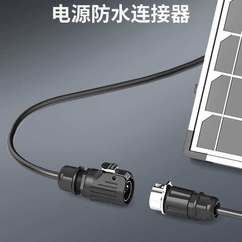 电源航空插头EW-LP28对插金属2/3芯螺丝式快速插拔工业防水连接器