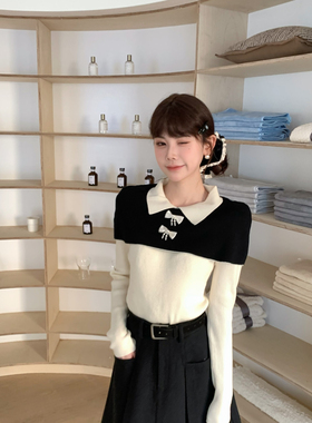 FEIMAO（YIMAO）-风千金气质高级套头蝴蝶结冬季新款小衫（含6羊