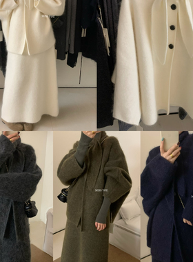 MISS YOU-新韩系质感优雅风A版毛流亲肤百搭半身裙（含34.3绵羊毛