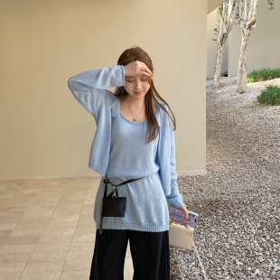 配腰包 SANTA 背心套装 件套针织开衫 S26002 GROVE