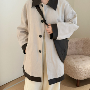 配包 SANTA 宽松保暖棉服外套 中长大牌韩系博主同款 GROVE