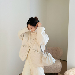 配披肩领 SANTA 不挑人保暖棉服外套 休闲百搭显瘦爆款 GROVE
