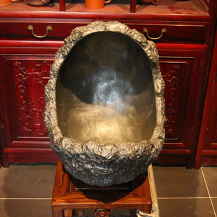 紫砂花盆粗陶盆景盆南蛮盆异性月亮盆大号树桩创意室外觅陶乡