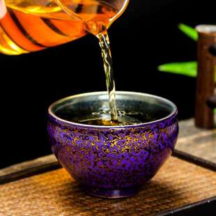 福州漆器茶具犀皮漆主人杯子非遗大漆茶盏品茗杯纯手工陶瓷茶杯