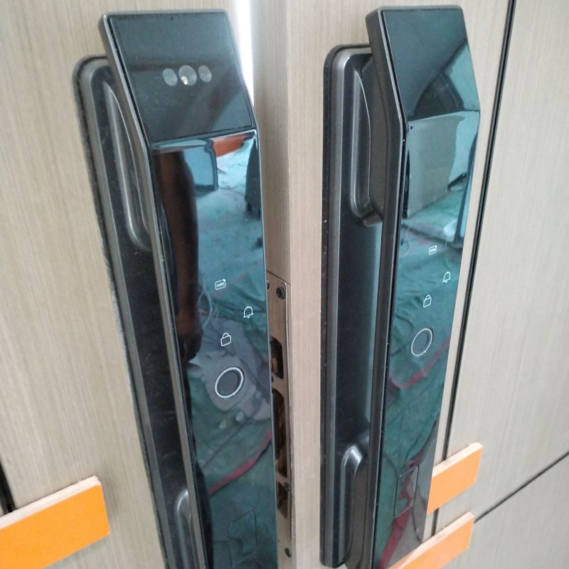 优选识别指纹锁全自动入户家用防盗门智能M门锁可视猫眼电子密码.