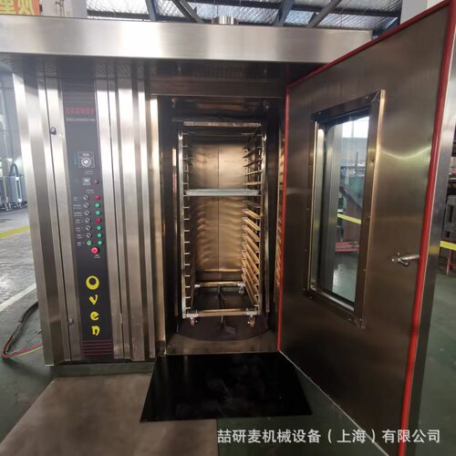 大型面包烤馕牛肉干烤箱商用悬挂式烤鸭胚烧腊烤箱车架旋转式烤炉