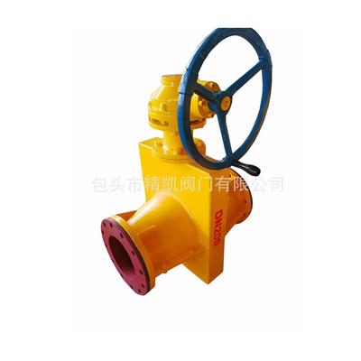 耐磨红橡胶GJ341J涡轮传动耐磨管夹阀手动胶管阀