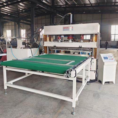 海绵异型孔自动冲孔机海绵床垫自动打孔机自带排废提供模具