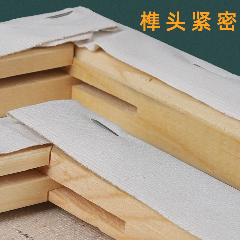 油画框带画布空白油画布框丙烯画框油画板布面亚麻板子内框小号圆