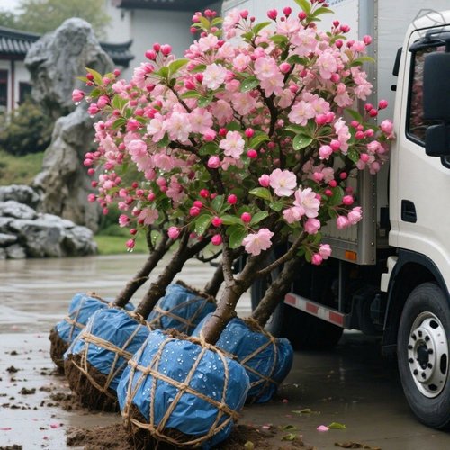 西府海棠花树苗地栽北美海棠垂丝海棠大苗海棠苗木本观花花卉绿植