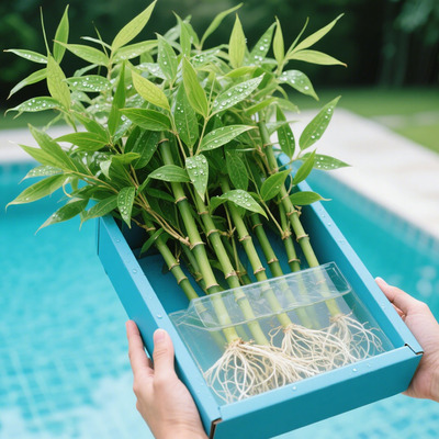 水培米竹室内盆栽植物水养观音竹富贵竹南天竹客厅懒人高级感绿植