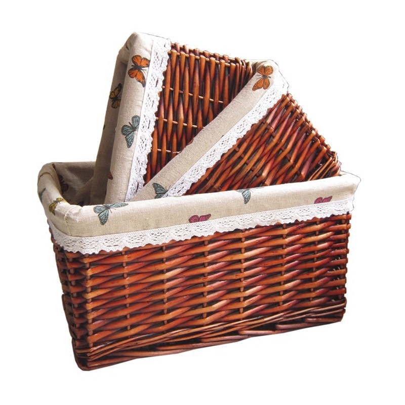 收纳筐藤编储物盒桌面零食编织篮柳编整理篮子田园布艺首饰收纳盒,收纳整理,收纳箱,淘宝优惠券,粉丝福利购,淘宝优惠卷