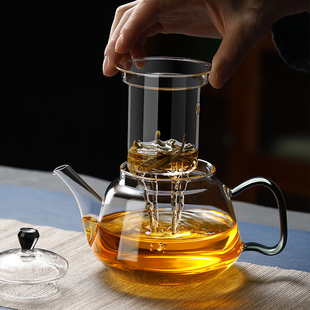 耐高温煮茶器煮茶壶 电陶炉烧水壶玻璃茶壶家用过滤花茶壶茶具套装