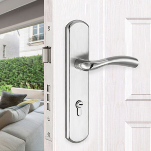 304不锈钢85锁木门锁执手锁欧式 卧室锁室内房门把手房门锁浴室锁