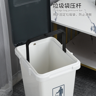 厨房垃圾桶大容量家用商用带盖加大室内办公室卫生间厨余大号加厚