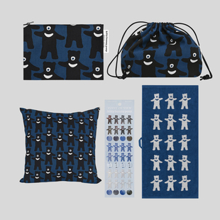 KBP Blue Baby Boy Bear 手拿包 可爱 蓝色 小熊 福袋 靠枕套