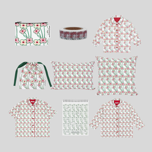 KBP Cosmos 手拿包 靠垫 胶带 小雏菊风 格调家居软装 化妆包