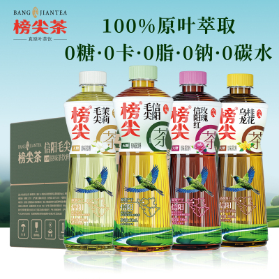榜尖茶信阳毛尖500ml0糖0卡0脂