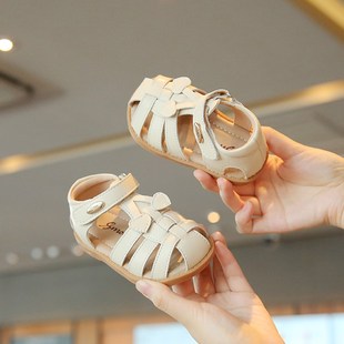夏季新款女宝宝凉鞋1一3岁小童公主鞋婴儿鞋N防滑透气软底学步鞋
