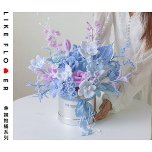 扭扭棒手工花束抱抱桶成品diy材料包G送女友送闺蜜生日教师节礼物